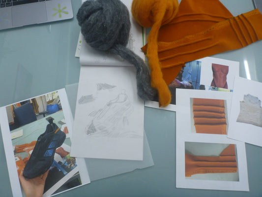 Hand Felted Nike SNDR Process