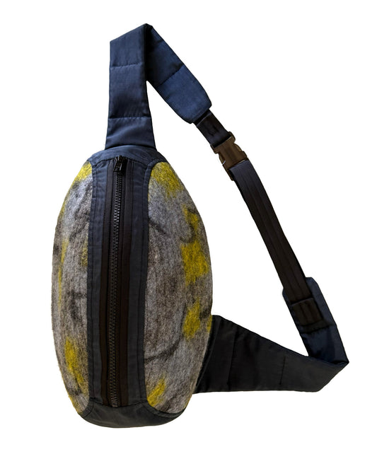 Isopod Bag - French Navy Shot Nylon/Felt