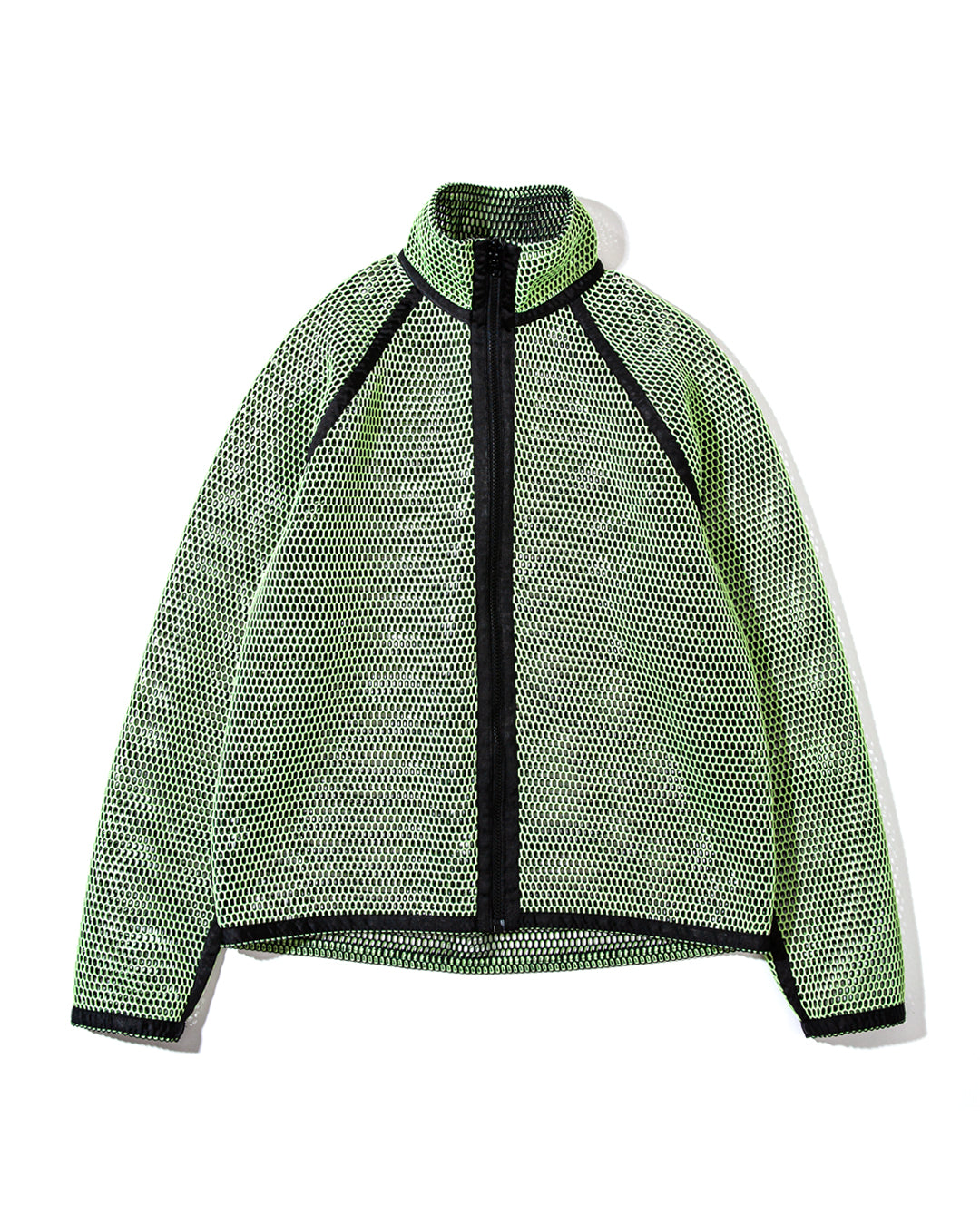 Reversible Bonded Mesh Zip Up - Green/Black