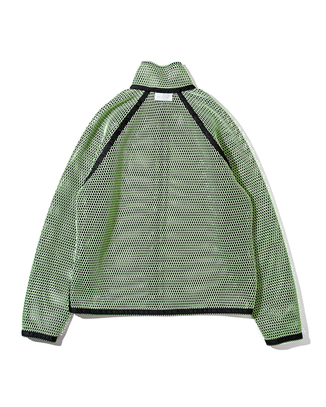 Reversible Bonded Mesh Zip Up - Green/Black