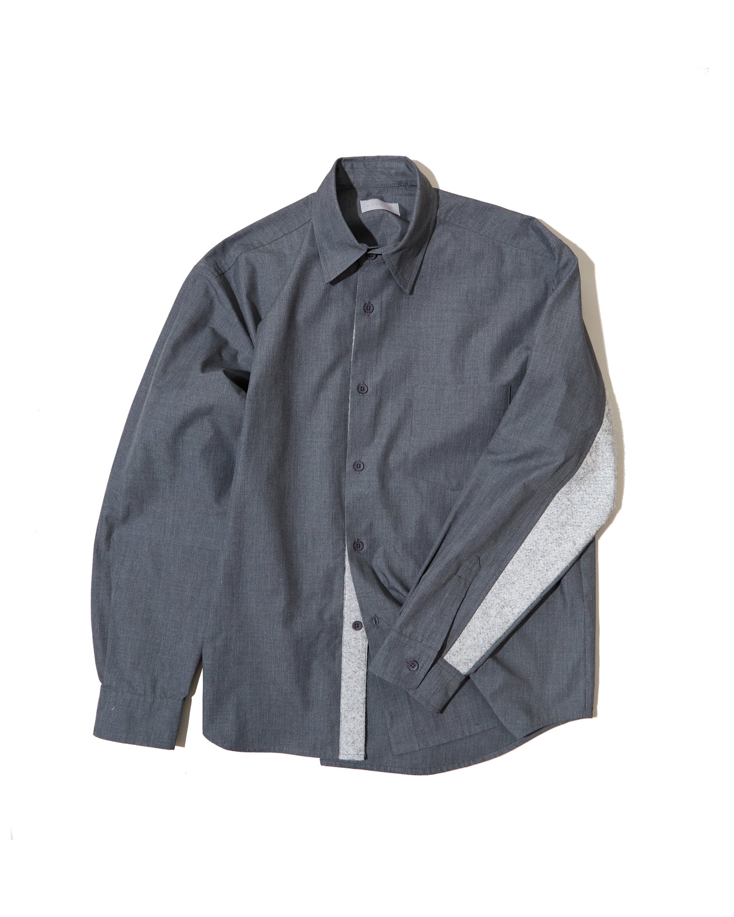 L/S Button Up Shirt - Iron Gate Technical Cotton Canvas