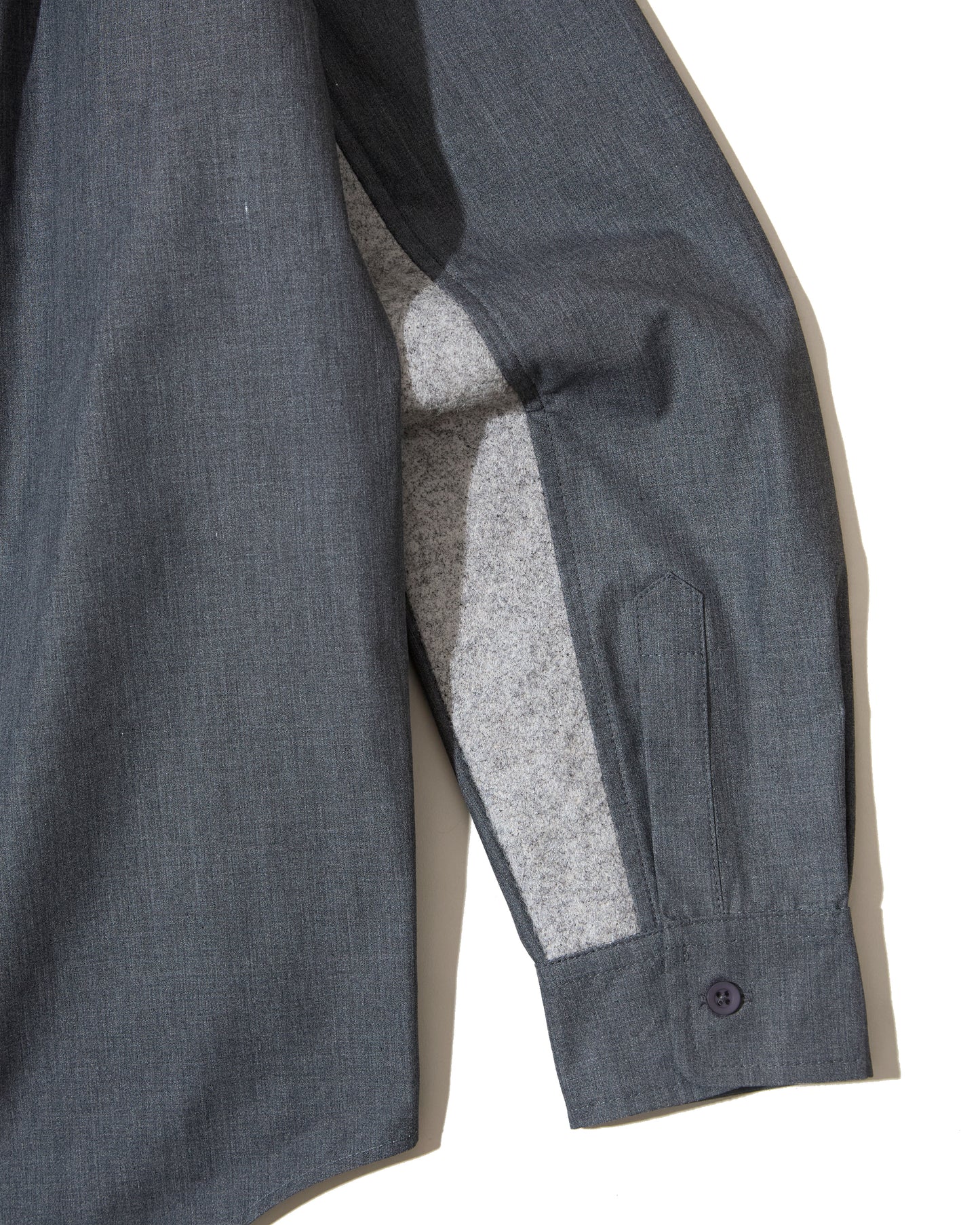 L/S Button Up Shirt - Iron Gate Technical Cotton Canvas