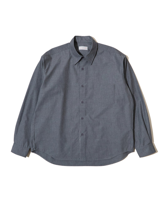 L/S Button Up Shirt - Iron Gate Technical Cotton Canvas