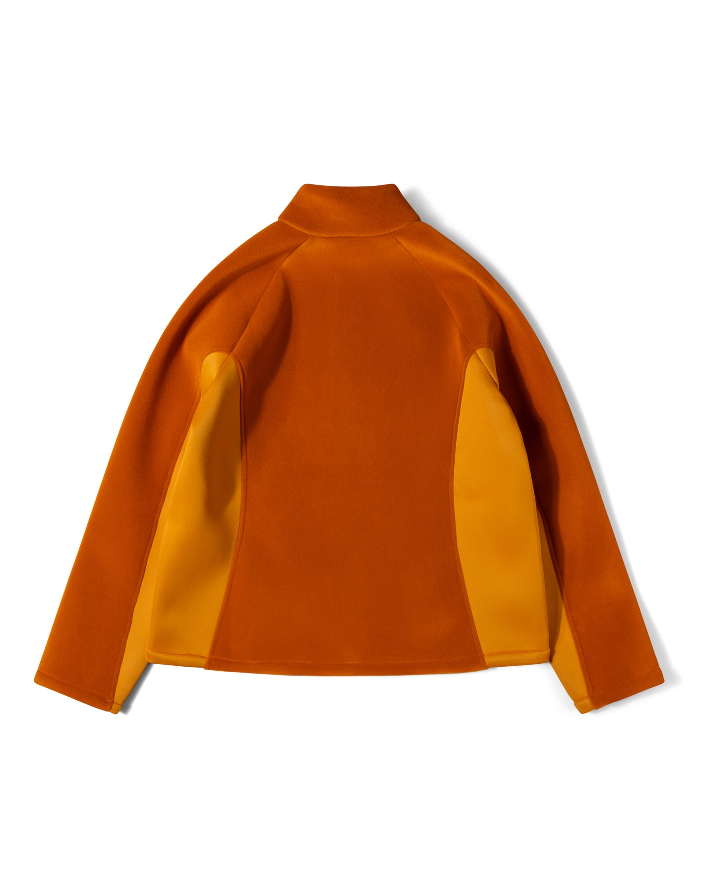 Panelled Zip-Up - Tangerine Seal Neoprene