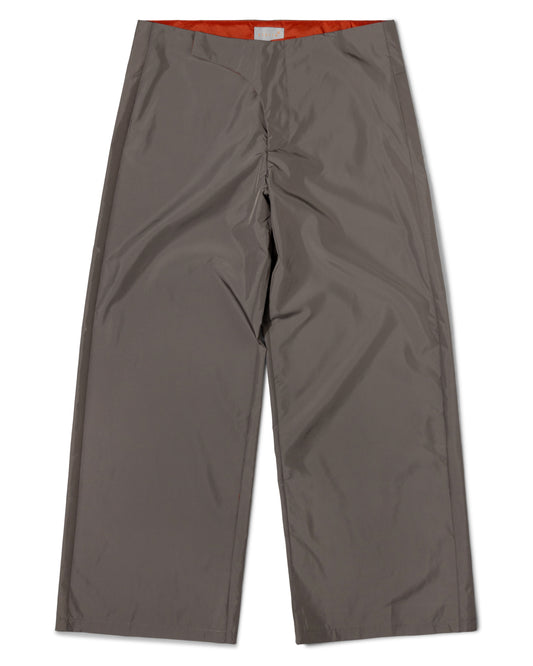 Curve Closure Trousers - Mushroom Grey Nylon