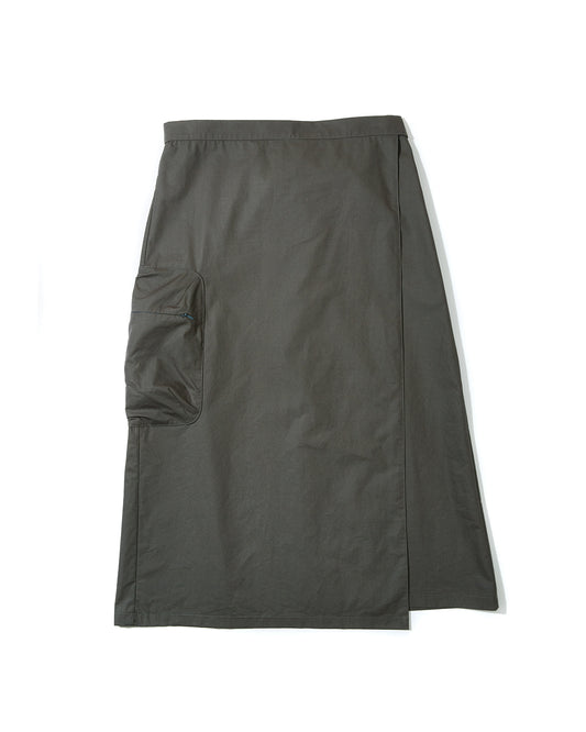 Pillow Pocket Wrap Skirt - Slate Grey