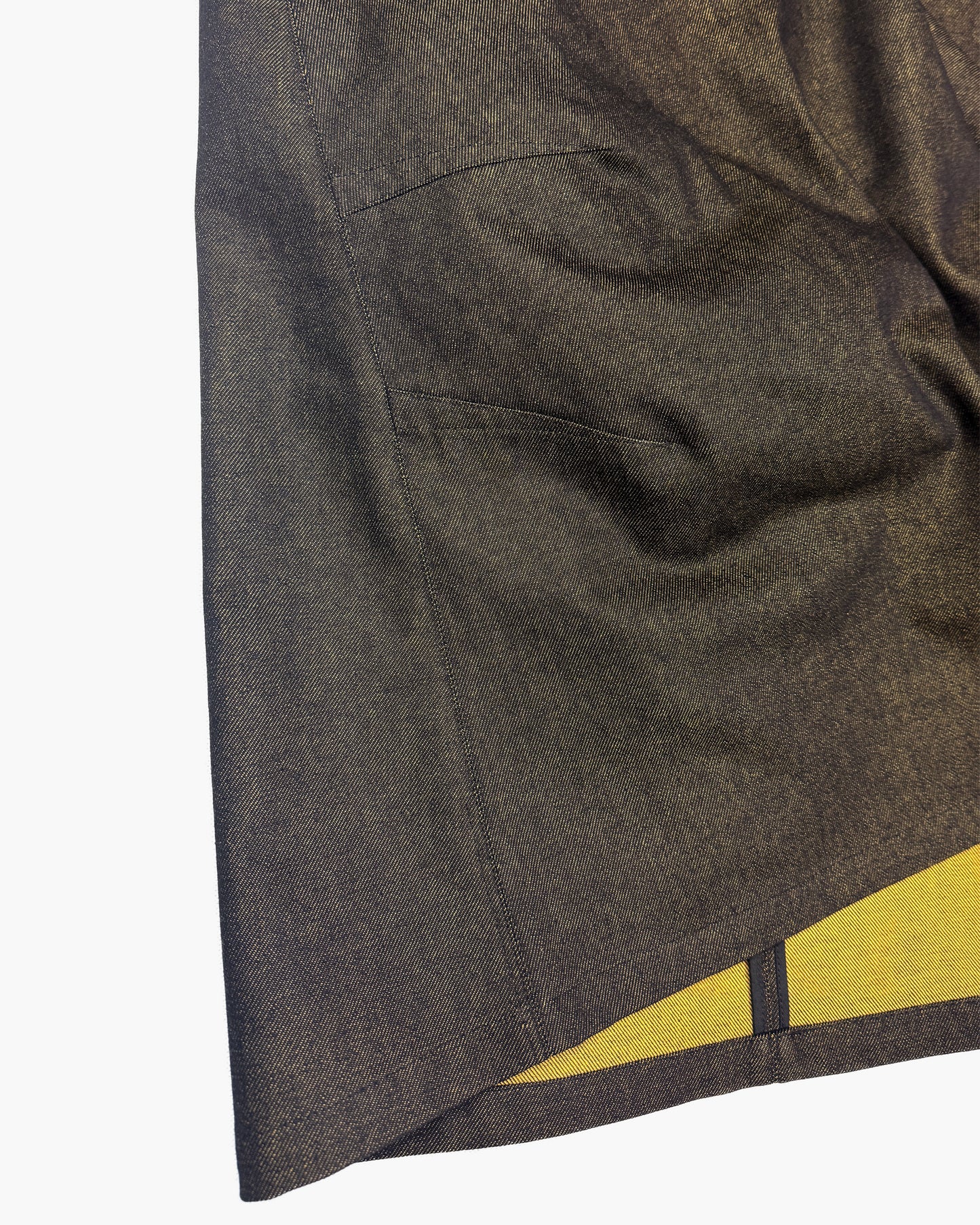 Dart Skirt - Black Reverse Denim