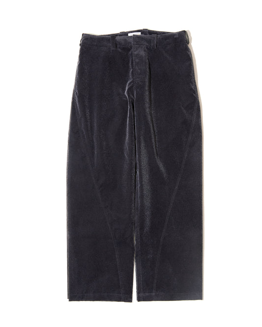 Twisted Seam Trousers - Charcoal Flocked Nylon