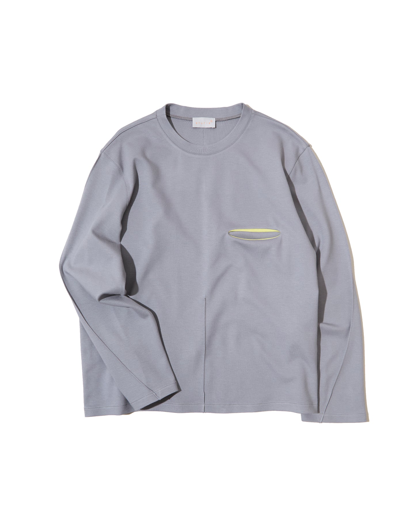 Men's Incision L/S - Grey Cotton Jersey