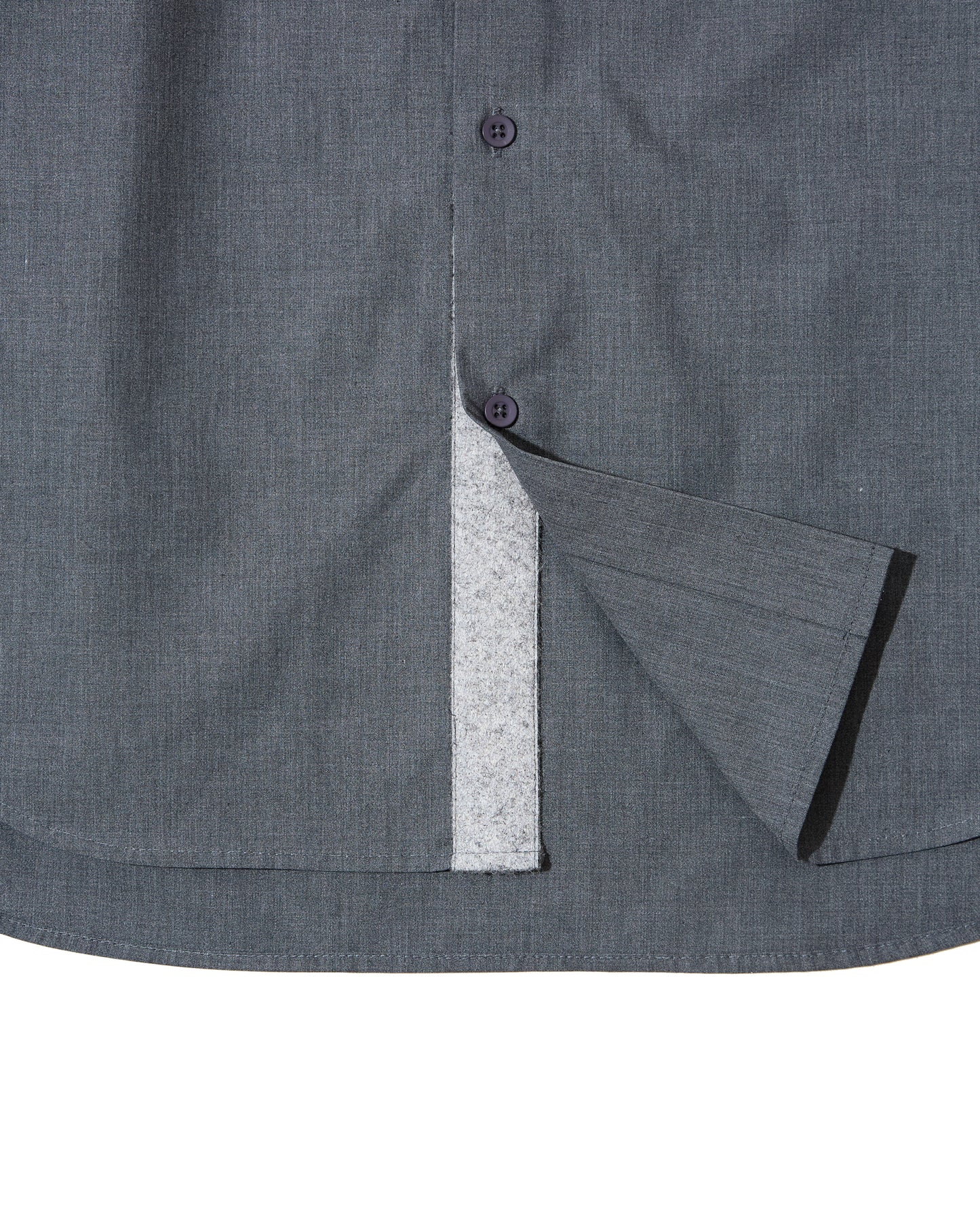 L/S Button Up Shirt - Iron Gate Technical Cotton Canvas