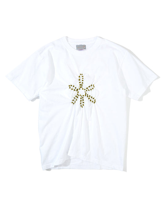 Distorted SS T-Shirt - White/Green