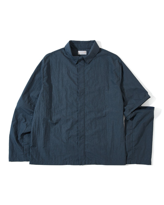 Zip Sleeve Shirt - Slate Grey